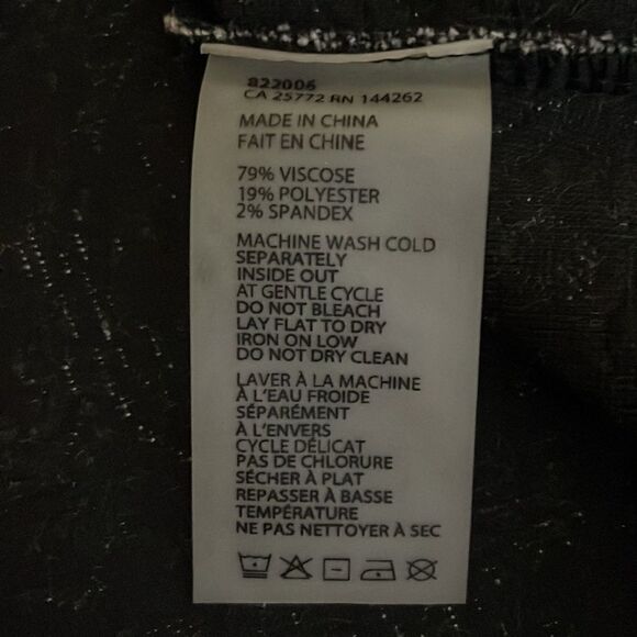 DEX Grey and Black Medallion Jacquard Sleeveless Fit and Flare Dress Size Large - Picture 10 of 10